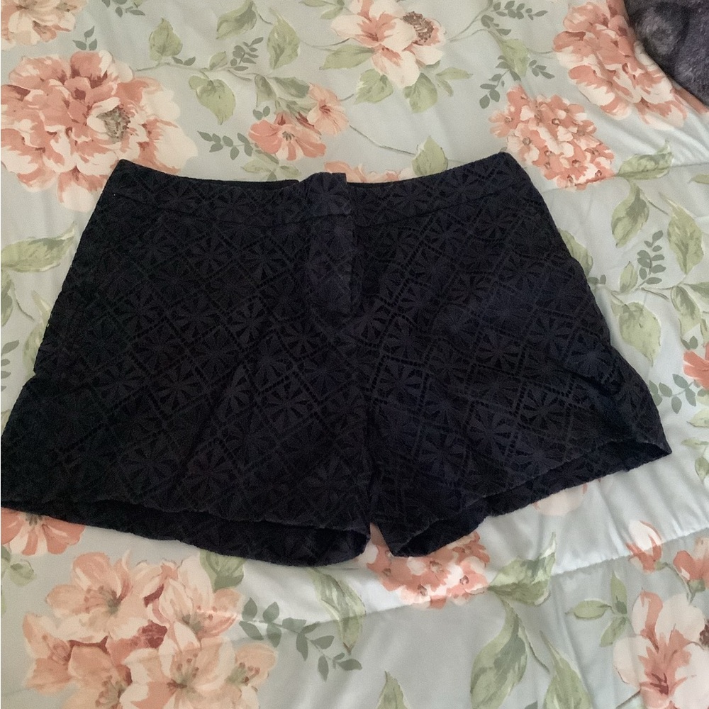 Dalia navy blue shorts crocheted look size (8)